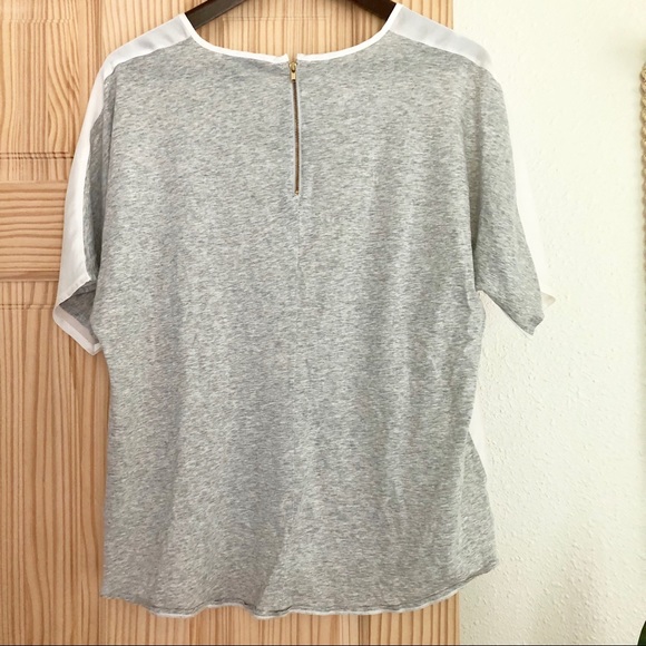 J Crew white/grey top - Picture 7 of 10